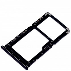 Bandeja Dual SIM+Micro SD negro para Xiaomi Redmi Note 7