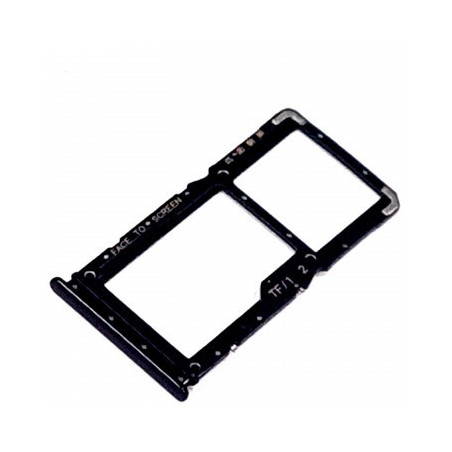 Bandeja Dual SIM+Micro SD negro para Xiaomi Redmi Note 7
