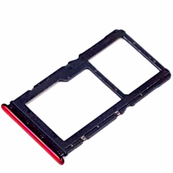 Bandeja Dual SIM+Micro SD roja para Xiaomi Redmi Note 7