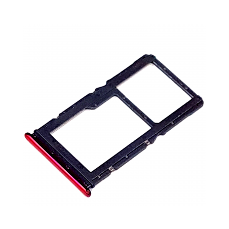 Bandeja Dual SIM+Micro SD roja para Xiaomi Redmi Note 7