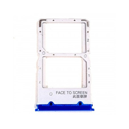 Bandeja Dual SIM+SD azul para Xiaomi Mi 9T/Redmi K20