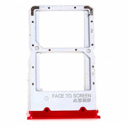 Bandeja Dual SIM+SD roja para Xiaomi Mi 9T/Redmi K20