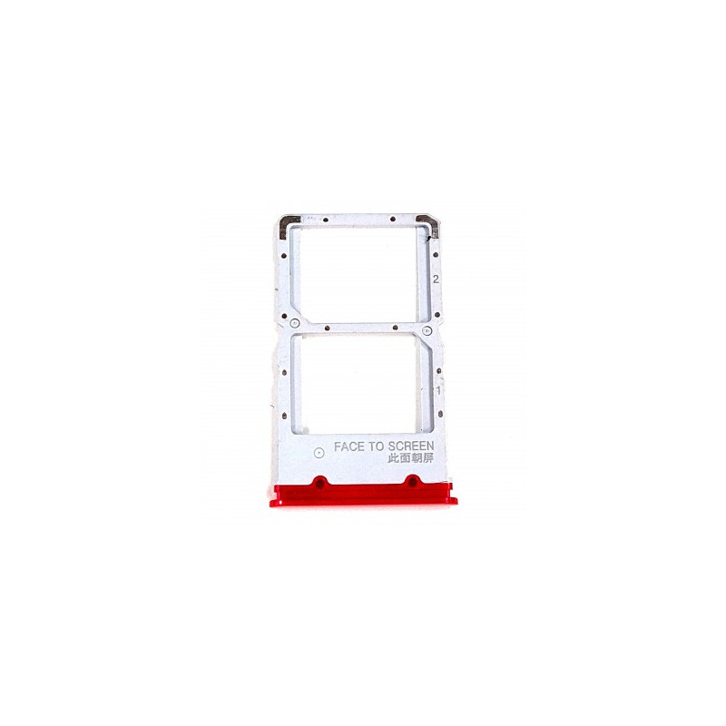 Bandeja Dual SIM+SD roja para Xiaomi Mi 9T/Redmi K20