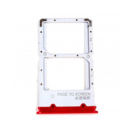 Bandeja Dual SIM+SD roja para Xiaomi Mi 9T/Redmi K20