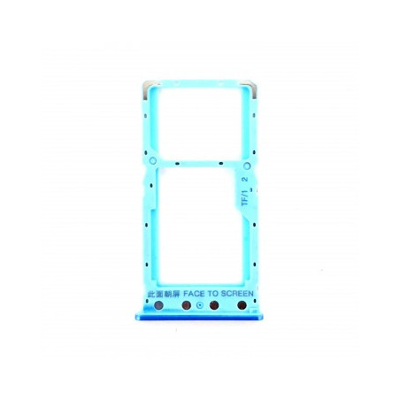 Bandeja Dual SIM/Micro SD azul para Xiaomi Redmi 6/Redmi 6A