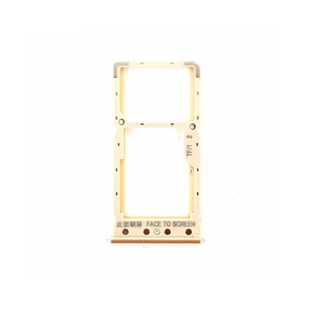 Bandeja Dual SIM/Micro SD dorada para Xiaomi Redmi 6/Redmi 6A