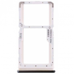 Bandeja Dual SIM/Micro SD negra/gris piedra para Xiaomi Redmi Note 8 Pro M1906G7