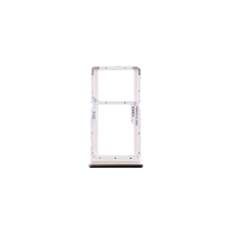 Bandeja Dual SIM/Micro SD negra/gris piedra para Xiaomi Redmi Note 8 Pro M1906G7