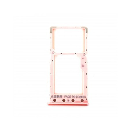 Bandeja Dual SIM/Micro SD rosa para Xiaomi Redmi 6/Redmi 6A