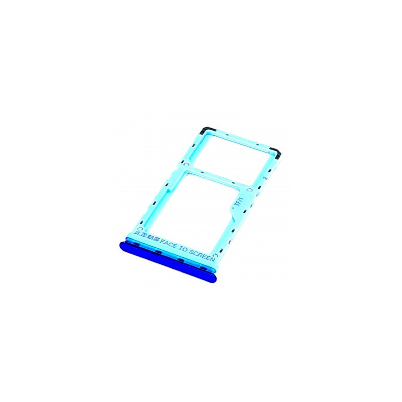 Bandeja Dual SIM/SD azul para Xiaomi Mi A3