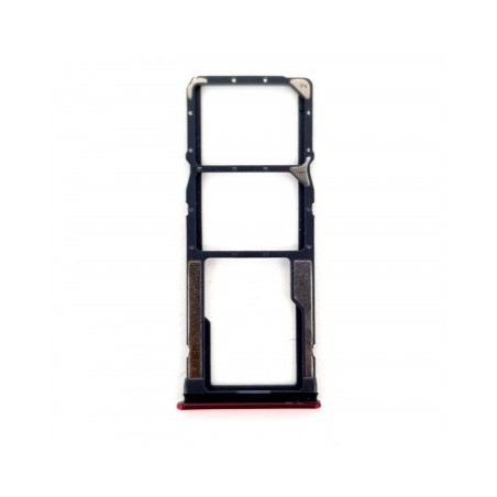 Bandeja Dual SIM/SD roja eclipse para Xiaomi Redmi 7