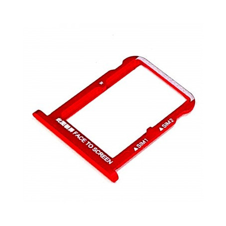 Bandeja Dual SIM/SD roja para Xiaomi Mi A2 M1804D2SG/Mi 6X