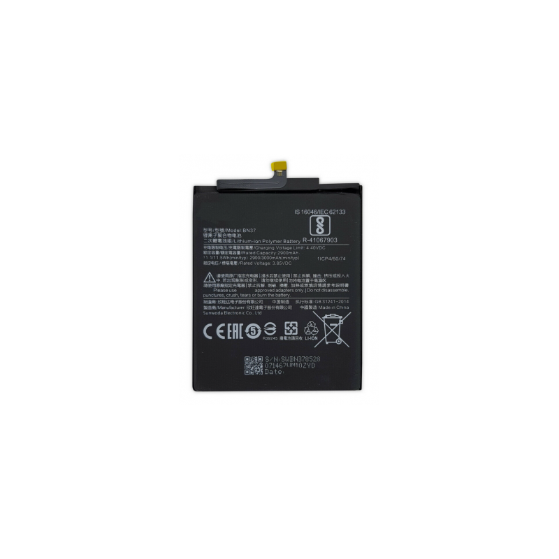 BATERÍA BN37 PARA XIAOMI REDMI 6/6A 2900/3000MAH
