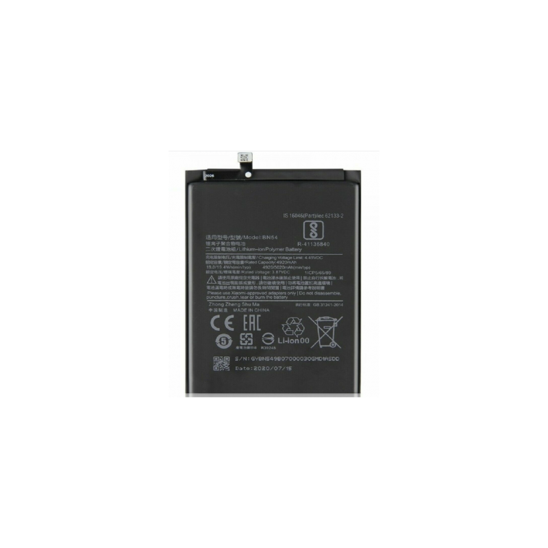 Batería BN54 para Xiaomi Redmi Note 9 / Redmi 9 / Redmi 10X 4G De 5020mAh
