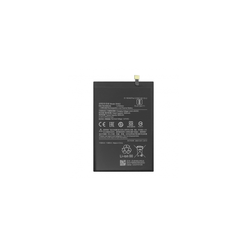 Bateria BN62 para Xiaomi Redmi 9T, Note 9 e Poco M3