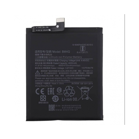 Bateria compatible para Xiaomi Redmi K30 Pro / Poco F2 Pro (4700 mAh, BM4Q)