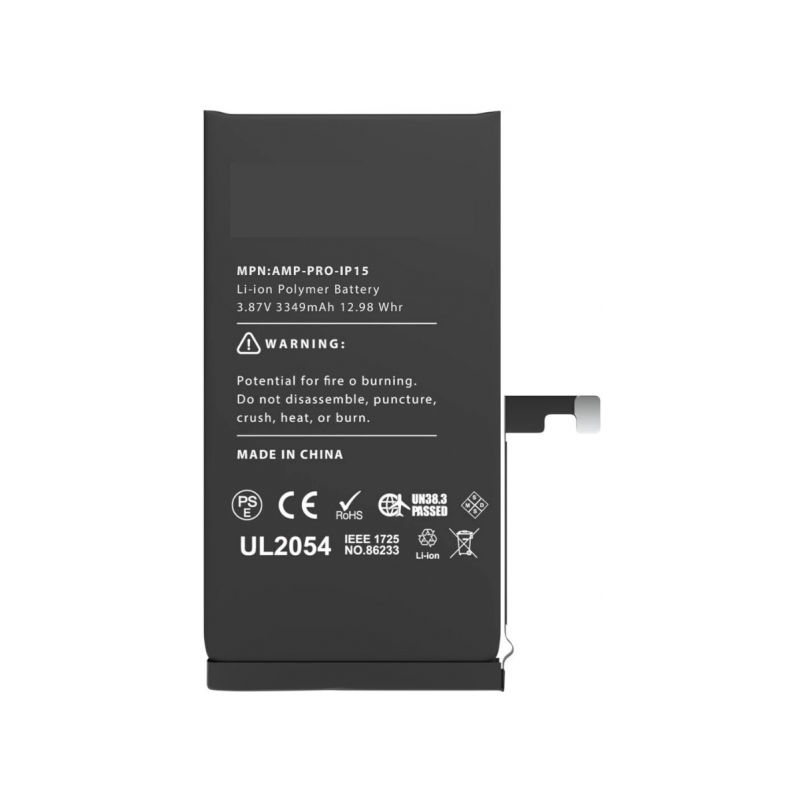 Bateria Litio Para Apple IPhone 15 (Chip Original) 3349mAh