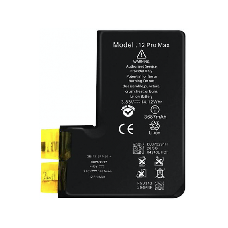 Bateria Litio Sin Flex Ni Chip Para iPhone 12 Pro Max De 3687mAh (Calidad Premium)