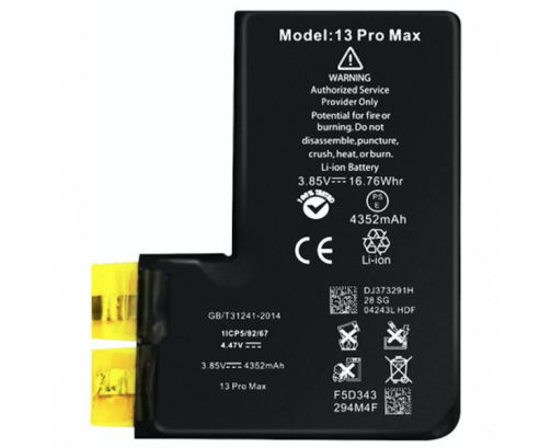 Bateria Litio Sin Flex Ni Chip Para Iphone 13 Pro Max De 4352mAh (Calidad Premium)