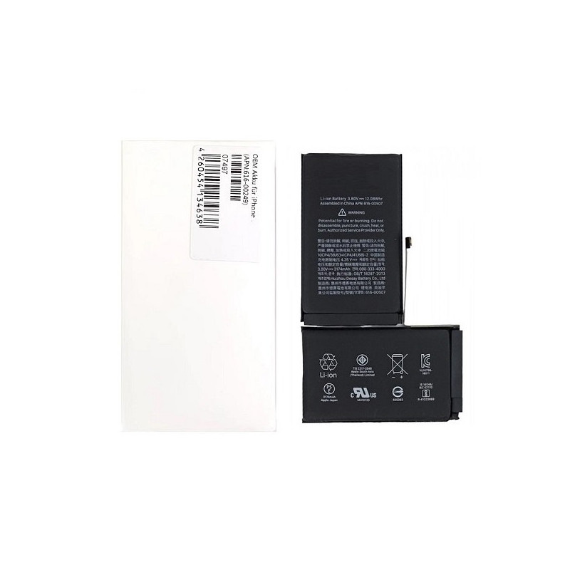 Bateria Para iPhone XS de 2658mAh (chip original) (APN: 616-00514) 3 meses de garantía