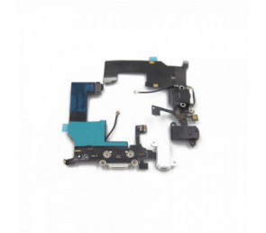 Cable flex con conector de carga / datos y accesorios / conector jack de 3.5  / micrófono y cable RF para iPhone 5G