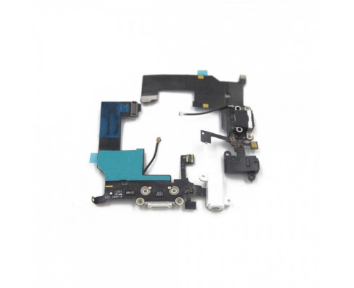 Cable flex con conector de carga / datos y accesorios / conector jack de 3.5  / micrófono y cable RF para iPhone 5G