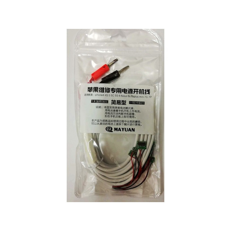 Cable Power con Conector de Bateria MAYUAN para Encender iphone 4G 4S 5G 5C 5S 6G 6PLUS 6S 6SPLUS 7G 7PLUS