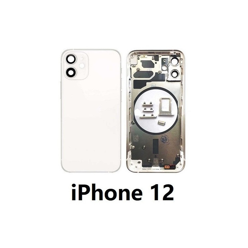 Chasis De Pantalla / Tapa Con Marco Para IPhone 12 (BLANCO)
