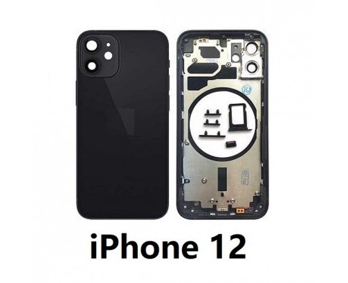 Chasis De Pantalla / Tapa Con Marco Para IPhone 12 (NEGRO)