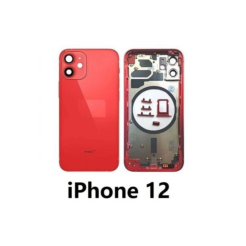 Chasis De Pantalla / Tapa Con Marco Para IPhone 12 (ROJO)