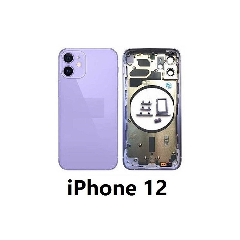 Chasis De Pantalla / Tapa Con Marco Para IPhone 12 (VIOLETA)