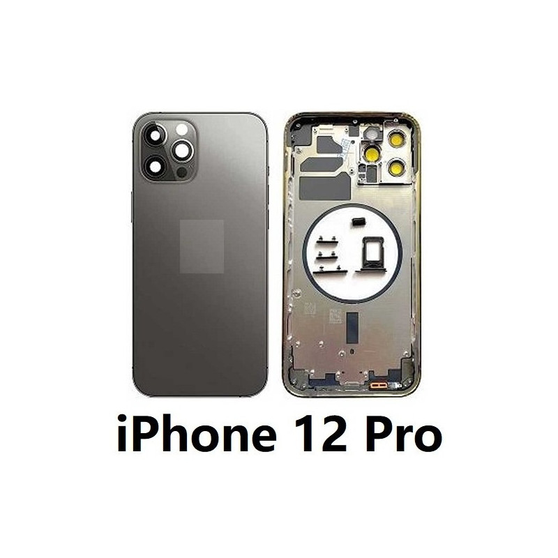 Chasis De Pantalla / Tapa Con Marco Para IPhone 12 Pro (NEGRO)