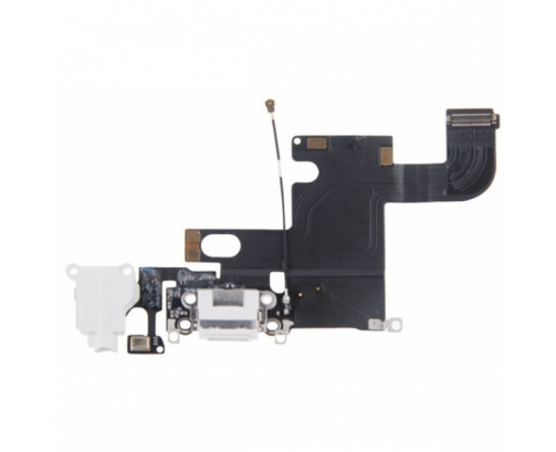 Flex con conector de carga lightning / conector de audio y micrófono con Cable Coaxial iPhone 6G