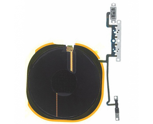 Flex De Antena NFC Con Flex De Botónes De Volumen Y Carga Inalámbrica para iPhone X