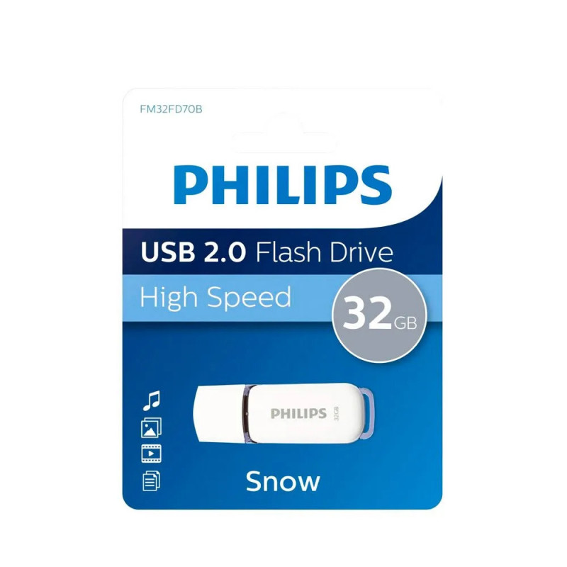 Philips Pendrive USB 2.0 32GB Snow Philips Pendrive USB 2.0 32GB Snow