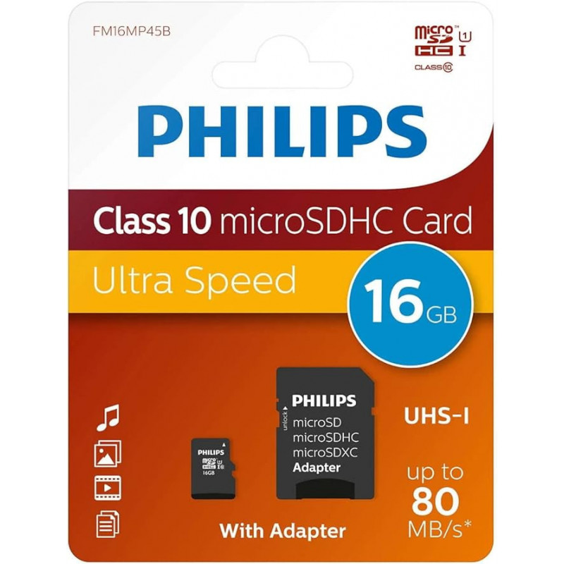 Philips Tarjeta MicroSD de 16GB