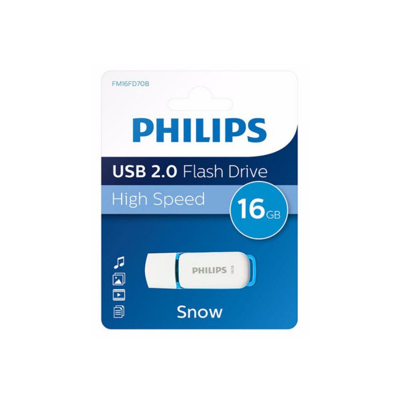 Philips Pendrive USB 2.0 16GB Snow Philips Pendrive USB 2.0 16GB Snow