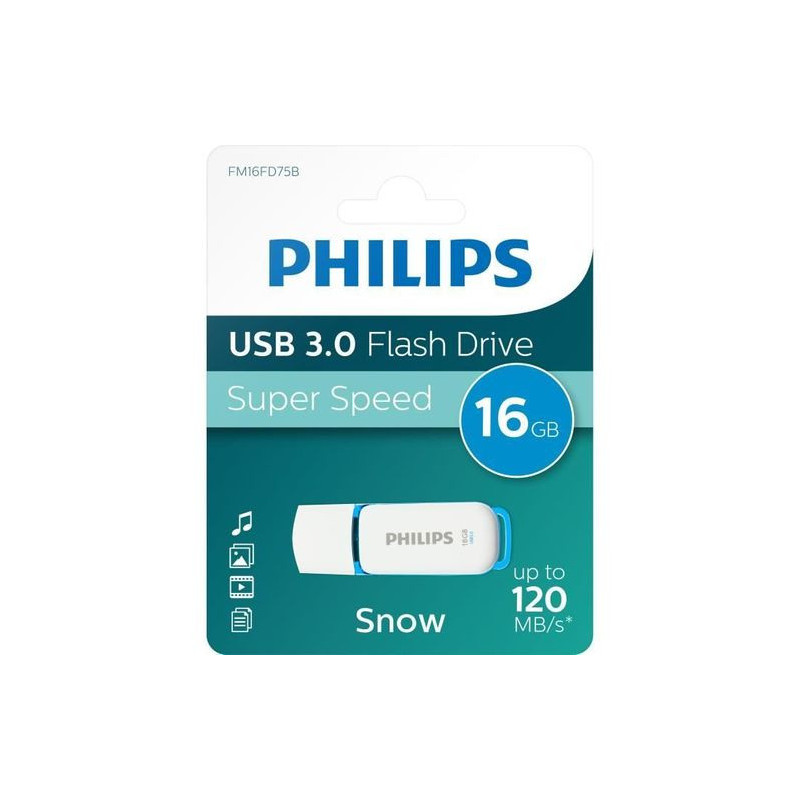 Philips Pendrive USB 3.0 16GB Snow Philips Pendrive USB 3.0 16GB Snow