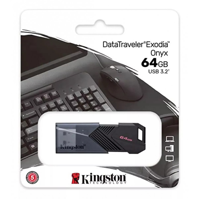 Memoria Usb 3.2 Kingston Datatraveler Exodia M Onyx 64gb