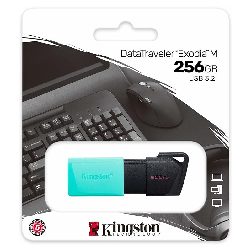 Memoria Usb 3.2 Kingston Datatraveler Exodia M Onyx 256gb