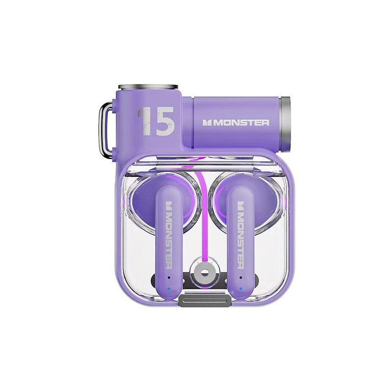 Audífonos In-ear Gamer Inalámbricos Monster Airmars Xkt15 Color Violeta