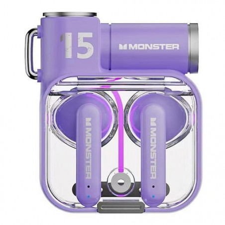 Audífonos In-ear Gamer Inalámbricos Monster Airmars Xkt15 Color Violeta