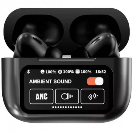 Auriculares con control táctil y reducción de ruido oscuro doble ANC/ENC