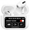Auriculares con control táctil y reducción de ruido oscuro doble ANC/ENC