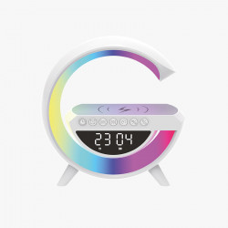 DESPERTADOR CON CARGA INALAMBRICA Y LUZ LED