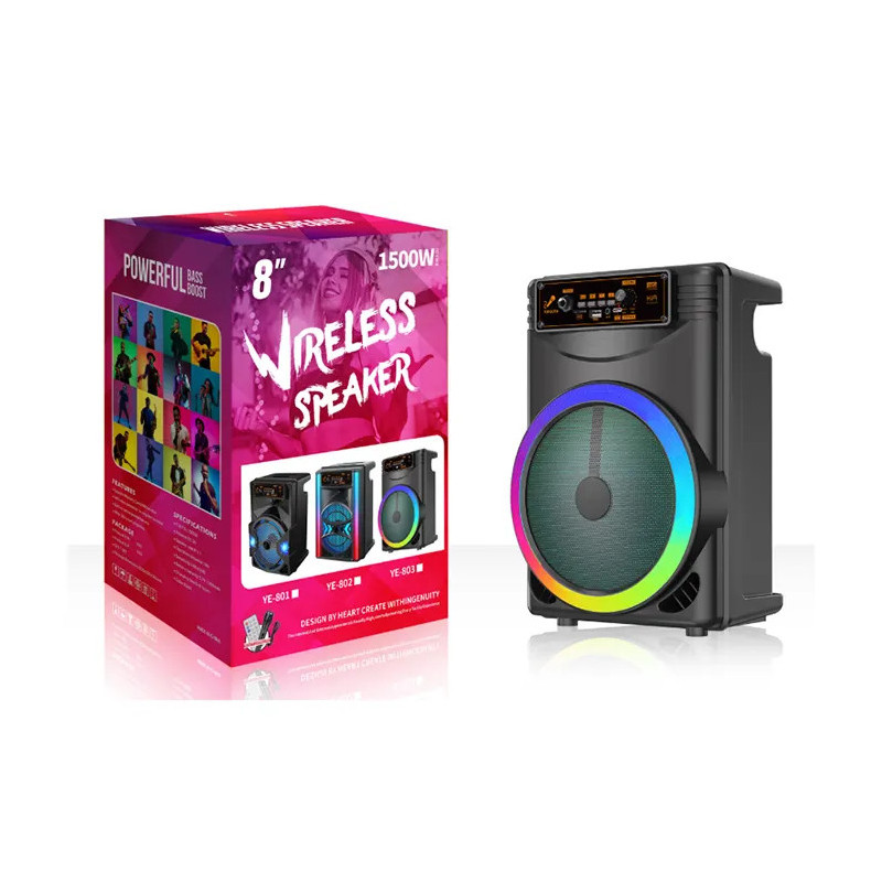 YE-803 altavoz subwoofer woofer bajo audio inalámbrico