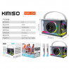 KIMISO KMS-254 ALTAVOZ PORTÁTIL KARAOKE CON DOS MICRÓFONOS O LUZ ADENTANTE.
