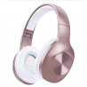 Auriculares sobre la oreja LETSCOM H10 ORO ROSA Bluetooth 5.0, almohadillas suav