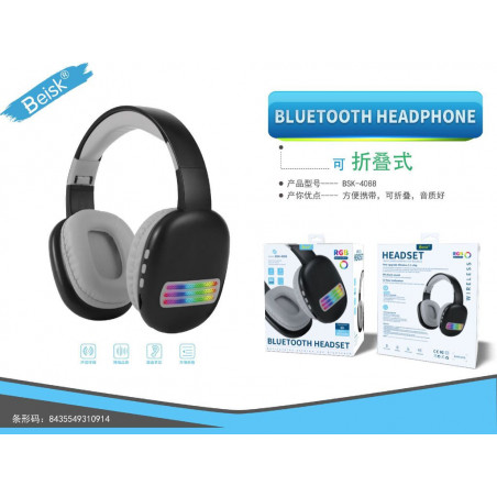 AURICULAR CON BLUETOOTH NEGRO BSK-4088