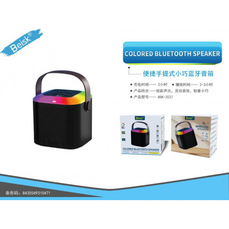 COLORED BLUETOOTH SPEAKER NEGRO BSK-2027